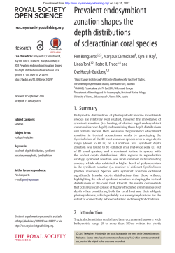 Prevalent endosymbiont zonation shapes the depth distributions of