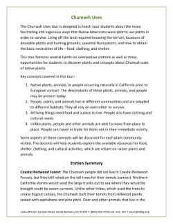 Chumash Uses of Native Plants