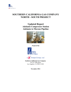SOUTHERN CALIFORNIA GAS COMPANY NORTH