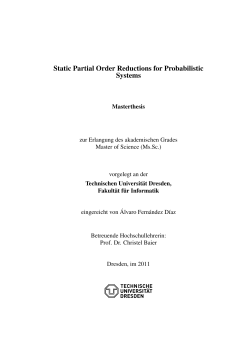 Static Partial Order Reductions for Probabilistic Systems