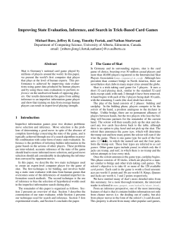 Improving State Evaluation, Inference, and Search in Trick