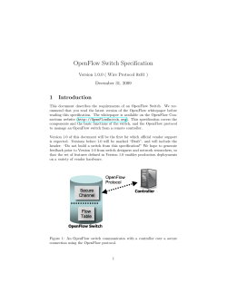 OpenFlow Switch Specification