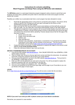 amend a work program