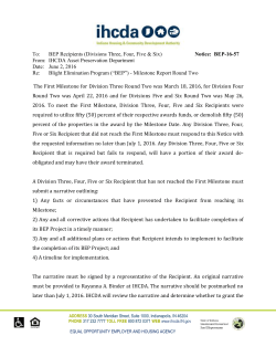 Blight Elimination Program Notice 16-57