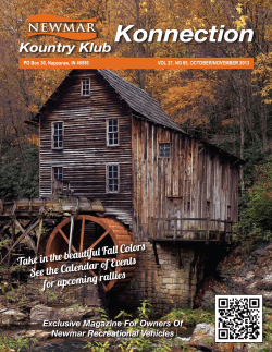 Take in the beautiful Fall Colors See the Calendar of Events for