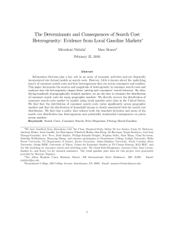 The Determinants and Consequences of Search Cost Heterogeneity