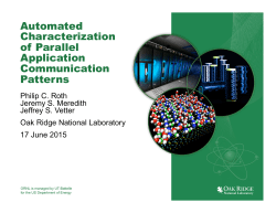 Automated Characterization of Parallel Application