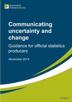 Communicating uncertainty and change