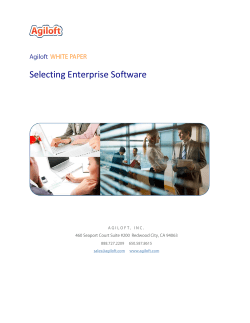 Selecting Enterprise Software