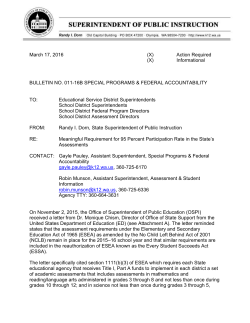 Bulletin 011-16 - Office of Superintendent of Public Instruction