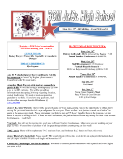 Any JV Volleyball player that would like to ride the bus tomorrow to