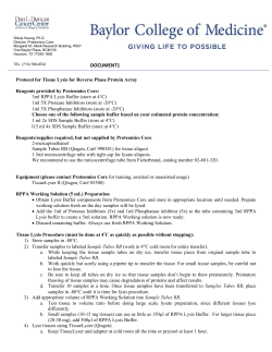 QPF_Prot17_TissueLyzerTissueProtocol Protocol for Tissue Lysis