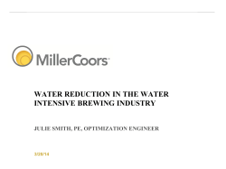 Brewery Water Reduction