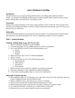 In Class Exercise: Projections