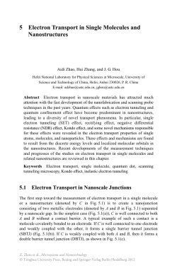 5 Electron Transport in Single Molecules and Nanostructures