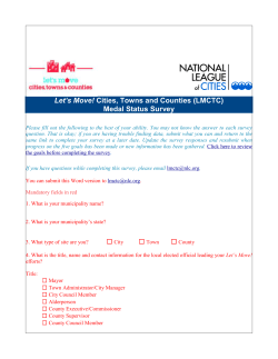 Blank-Medal-Status-Survey-1 - Let`s Move! Cities, Towns and