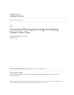 Hierarchical Planning Knowledge for Refining Partial