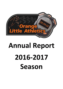 2016-2017 Season - Orange Little Athletics