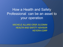 How a Health and Safety Advisor Can be An Asset to the