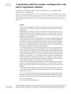 A mechanistic model for secondary seed dispersal by wind and its
