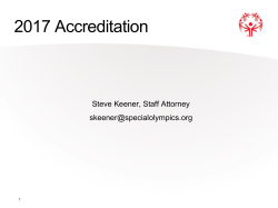 Accreditation Presentation