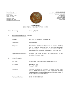 A. Public Hearing Number: E14-001