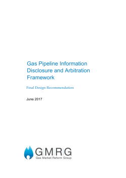 Gas Pipeline Information Disclosure and Arbitration Framework