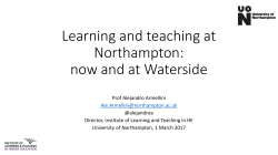 Learning and teaching at Northampton