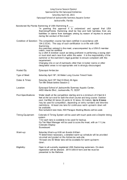 Episcopal Amberjax Long Course Opener