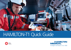 HAMILTON-T1 Quick Guide