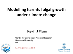 Modelling harmful algal growth under climate change
