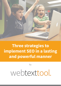 Three strategies to implement SEO in a lasting and