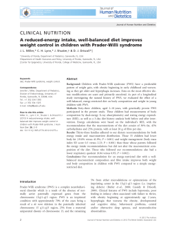 A reducedâ•`energy intake, wellâ•`balanced diet improves weight