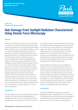 Hair Damage From Sunlight Radiation