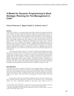 A Model for Dynamic Programming to Back Strategic Planning for