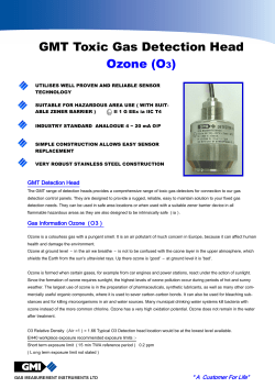 GMT Toxic Gas Detection Head Ozone (O3)