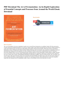 PDF The Art of Fermentation: An In-Depth
