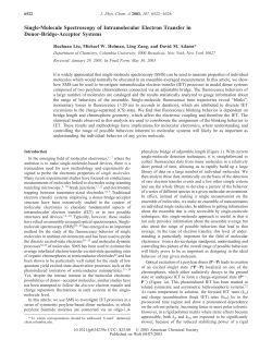 Single-Molecule Spectroscopy of Intramolecular Electron Transfer in