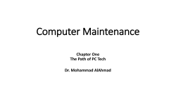 Chapter One The Path of PC Tech