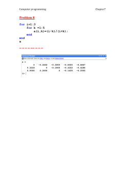 Computer programming Chapter7
