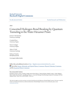 Concerted Hydrogen-Bond Breaking by Quantum Tunneling in the