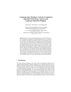 Landscape State Machines: Tools for