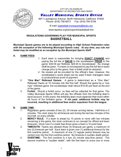 basketball - City of Los Angeles Department of Recreation and Parks