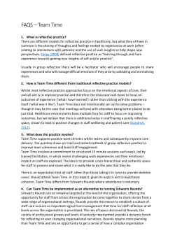 FAQS &ndash; Team Time - Point of Care Foundation