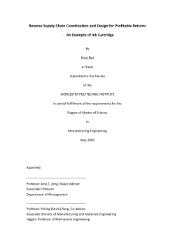 Reverse Supply Chain Coordination and Design for Profitable