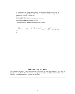 Score Point 0 (out of 4 points)