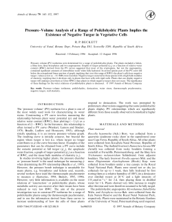 Pressure-Volume Analysis of a Range of