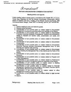 12. Consideration of and possible action on matters related to Meeting