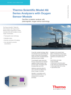 Model 48i Series Analyzers with Oxygen Sensor Module