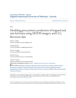 Modeling gross primary production of irrigated and rain